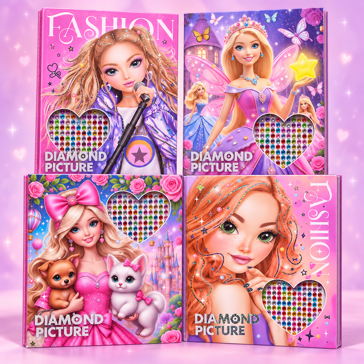 Princess Diamond Picture Activity Book 696 Stickers
