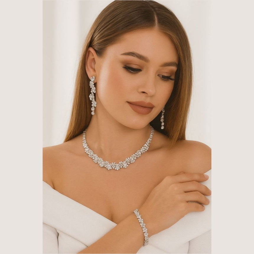 Silver Accessories Classy Wedding Set 3 Pcs