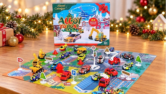 Toy Car Christmas Advent Calendar 24 Days