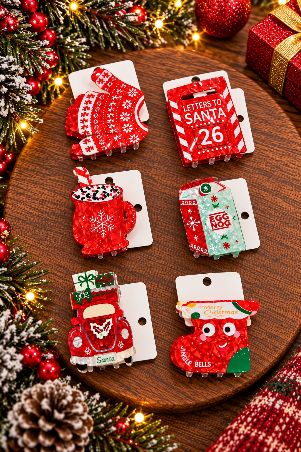 Christmas Hair Clips