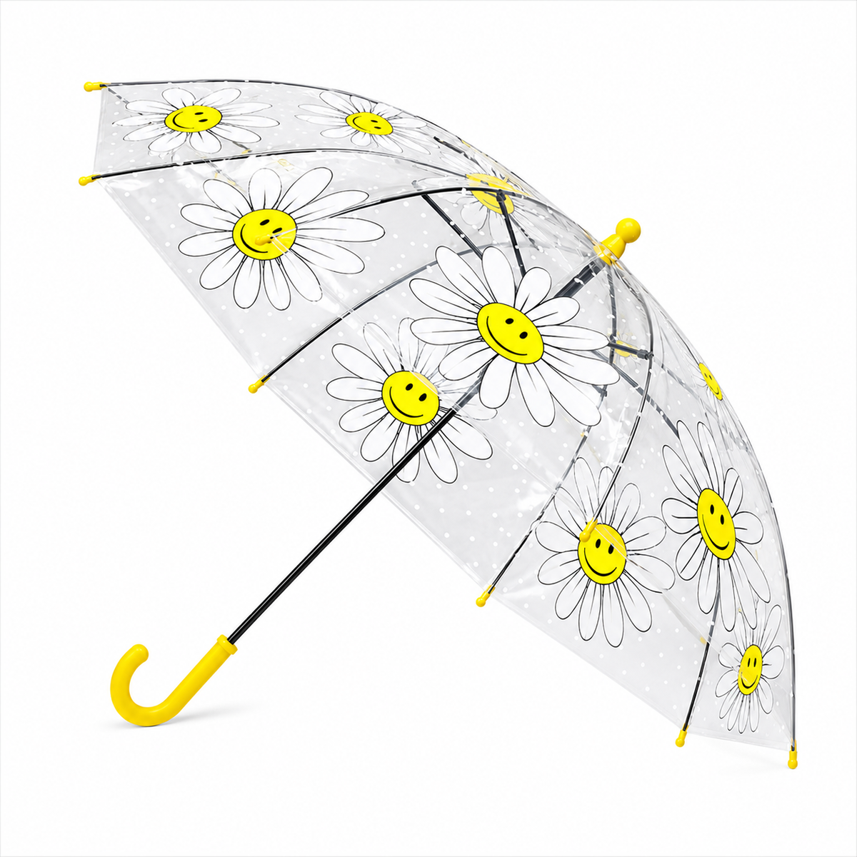 Kids Transparent Dome Umbrella – Assorted Designs, 85 cm