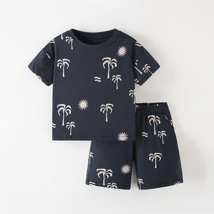 Boys’ Cotton Palm Outfit / 4–10Y