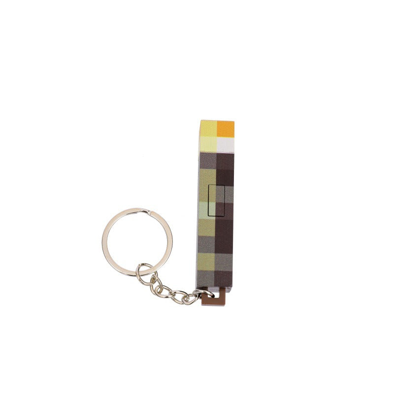 Minecraft Mini Torch LED Keychain Light