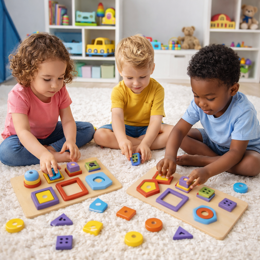 Jouka Joue Grab The Shape Plate Educational Toy