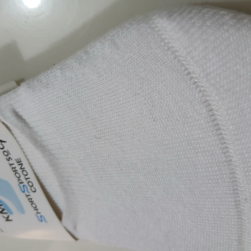 100% Cotton Short Socks – 2-Pair Set | Size 42–44