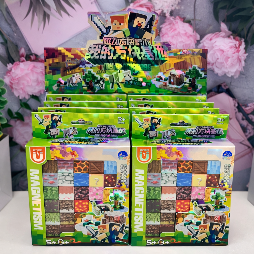 Minecraft Magnetic Building Blocks Toy Set | 24pcs