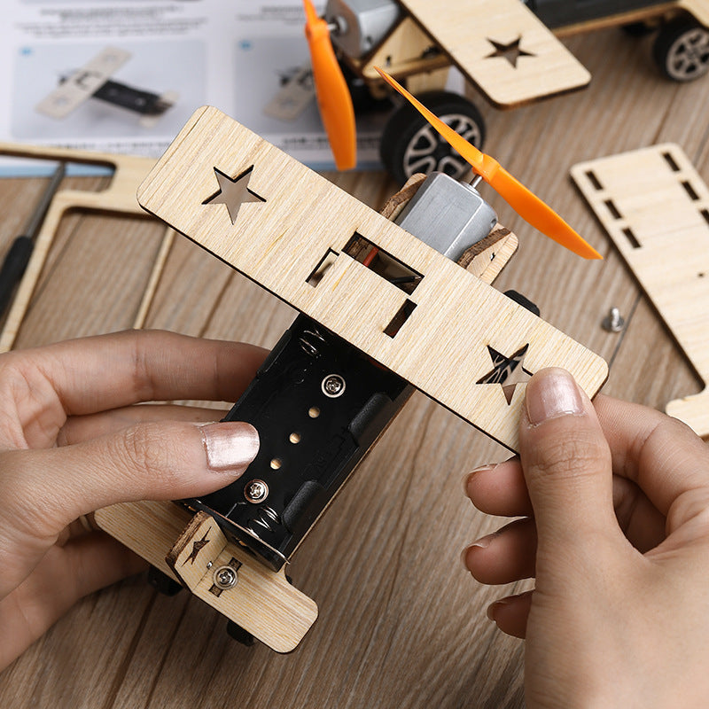 DIY Electric Wooden Airplane STEM Kit | 6+