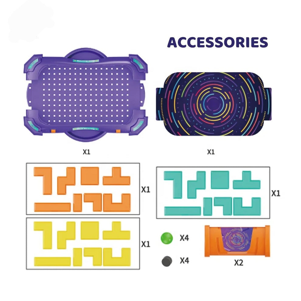 3D Tilt Maze Puzzle Game Board