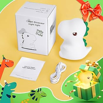 Dinosaur Silicone Night Light USB Color-Changing