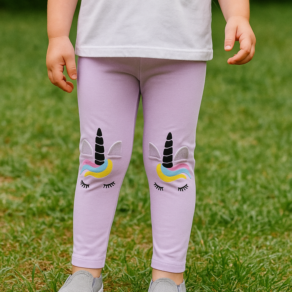 Cotton Stretch Leggings for Girls | 3–4Y
