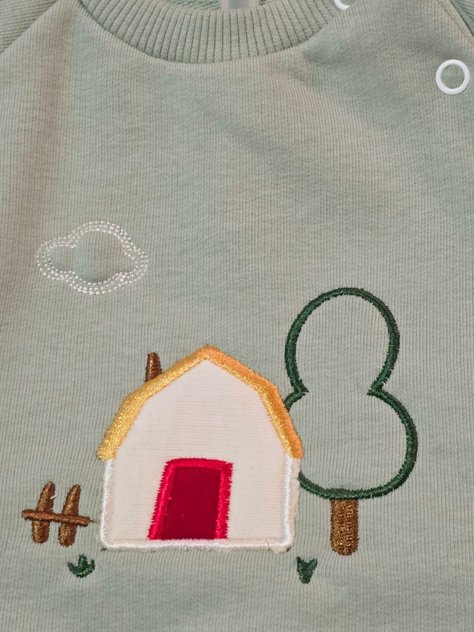 Nice Set For Baby Boy Farm Design Size 0-9 Months