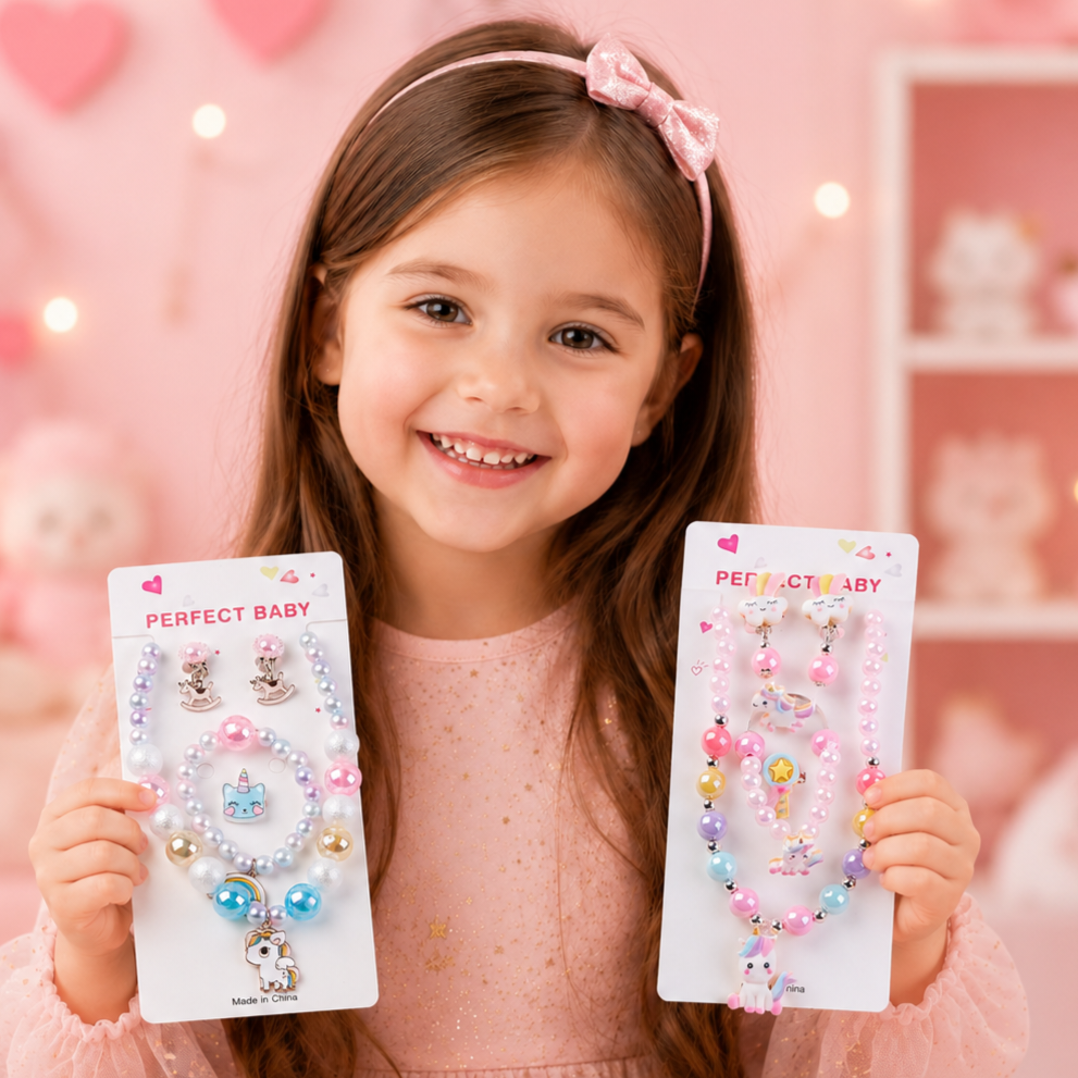 Unicorn Jewelry Set for Girls - Ages 3+