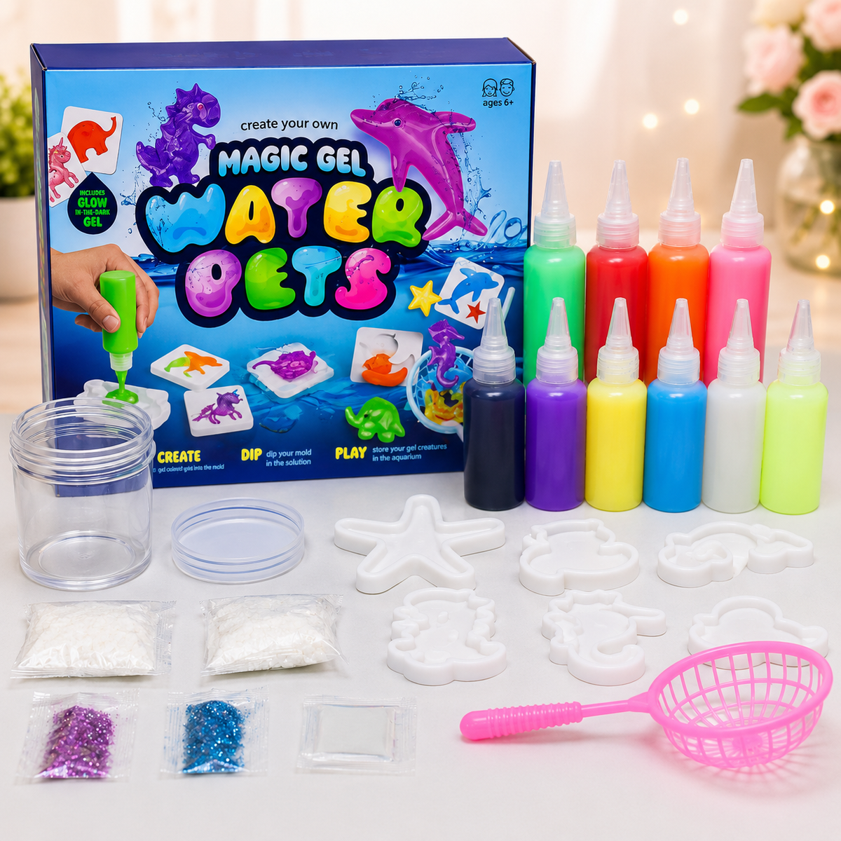 Magic Gel Water Pets DIY Kit – Create Your Own Water Creatures | 6+