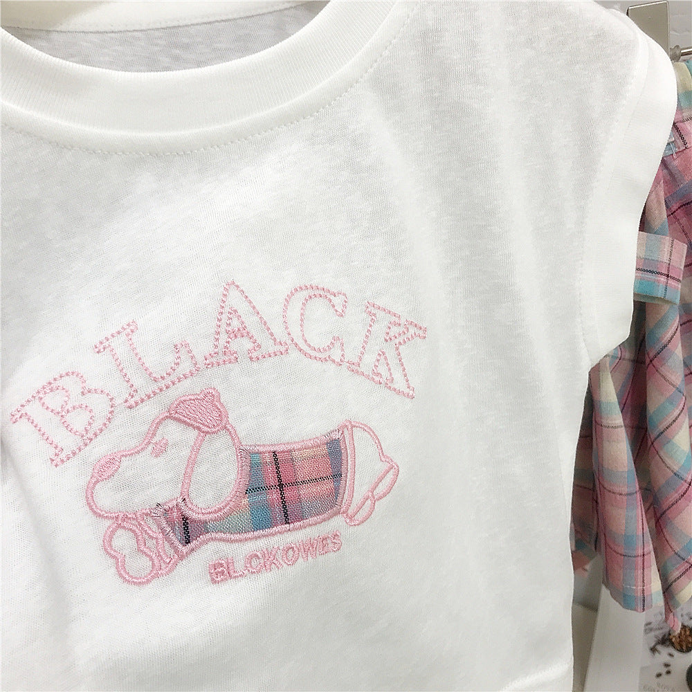 Girls’ Cotton Top & Skirt Set / 2–8Y