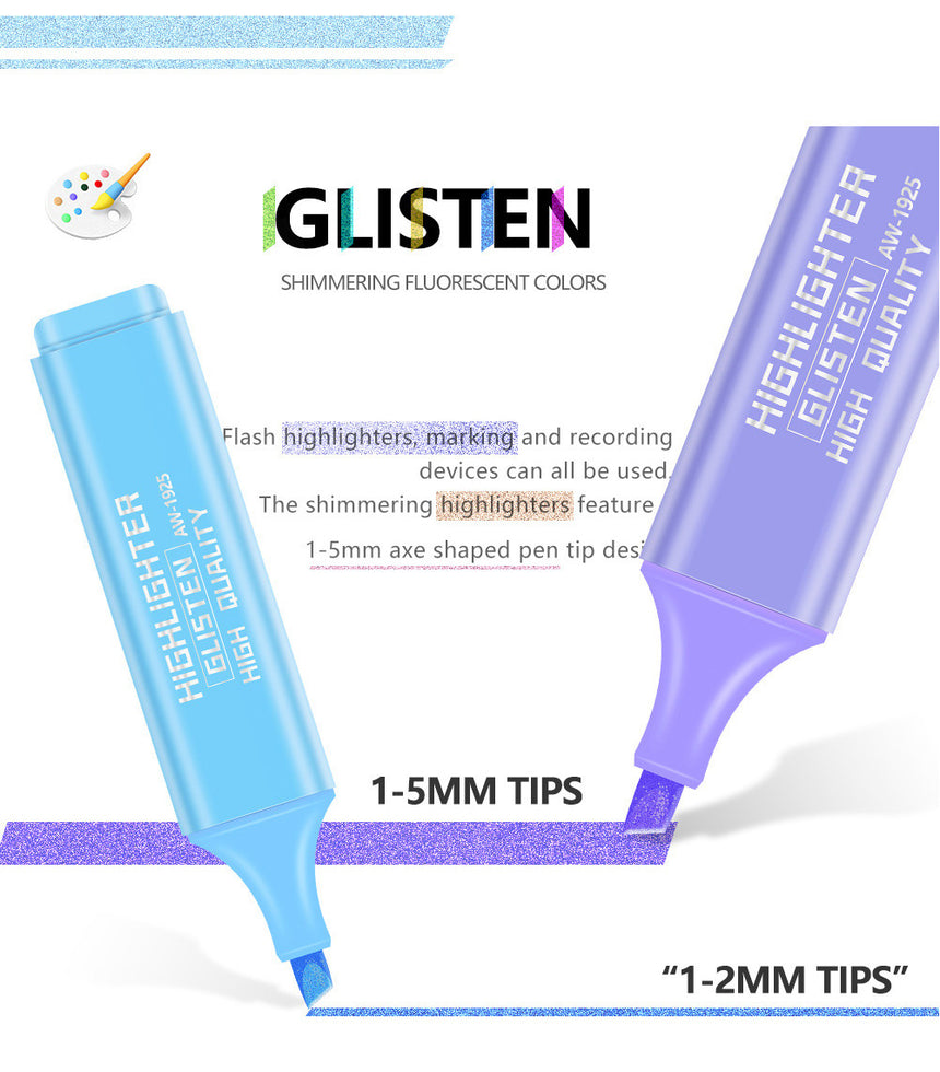 Glisten Shimmer Highlighter Set – 8 Colors