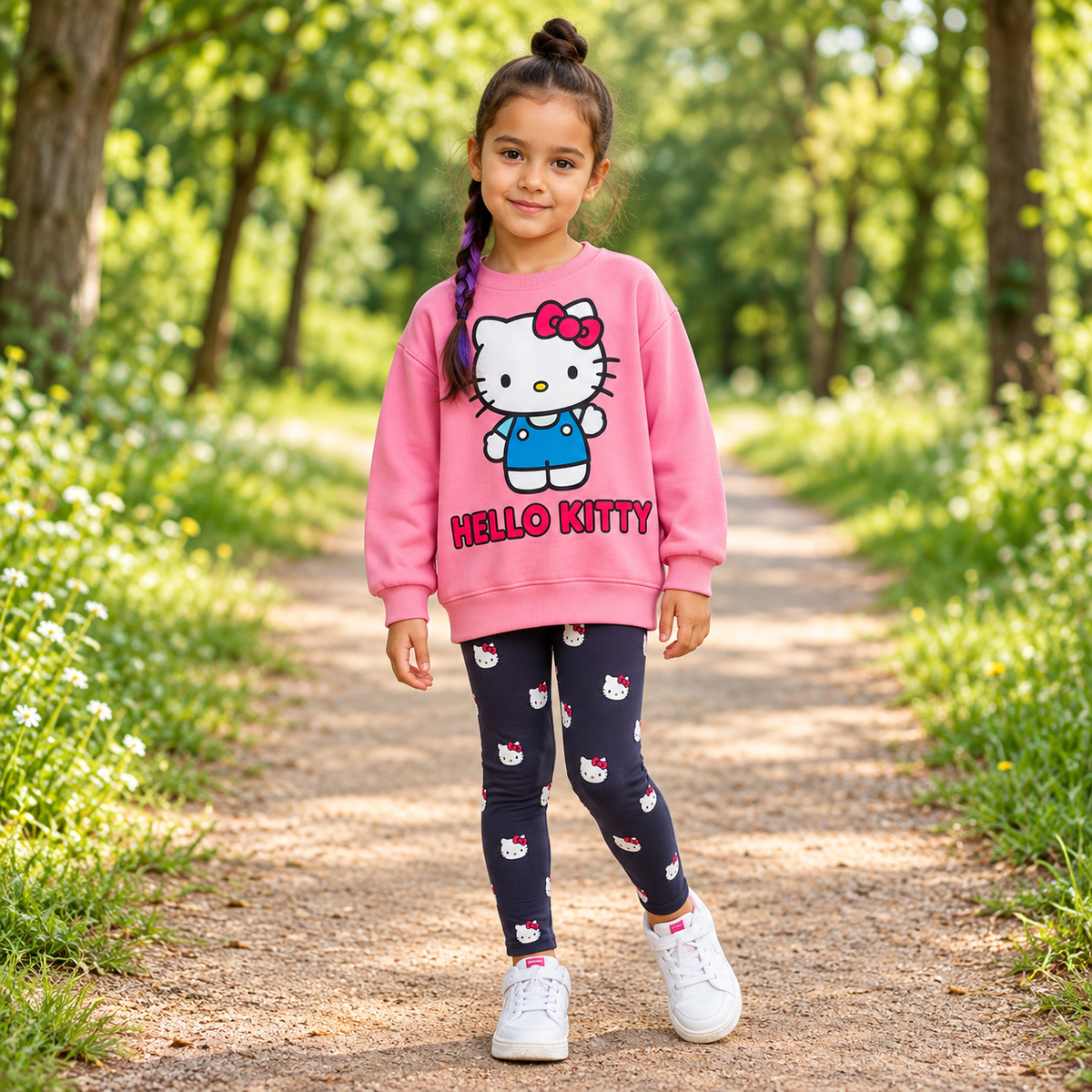 Kids’ Hello Kitty Cotton Outfit Set / 2–8Y