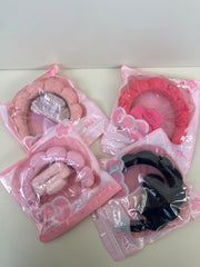 Head Band & Fur Hair Clip Set