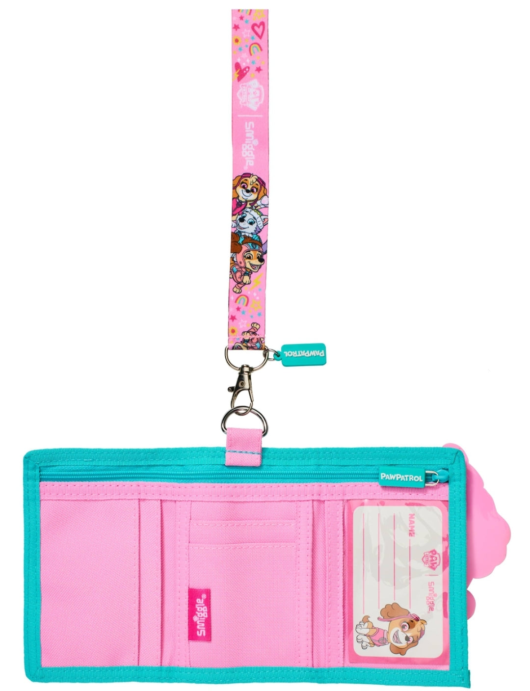Smiggle Wallet Lanyard | Pink | Paw Patrol