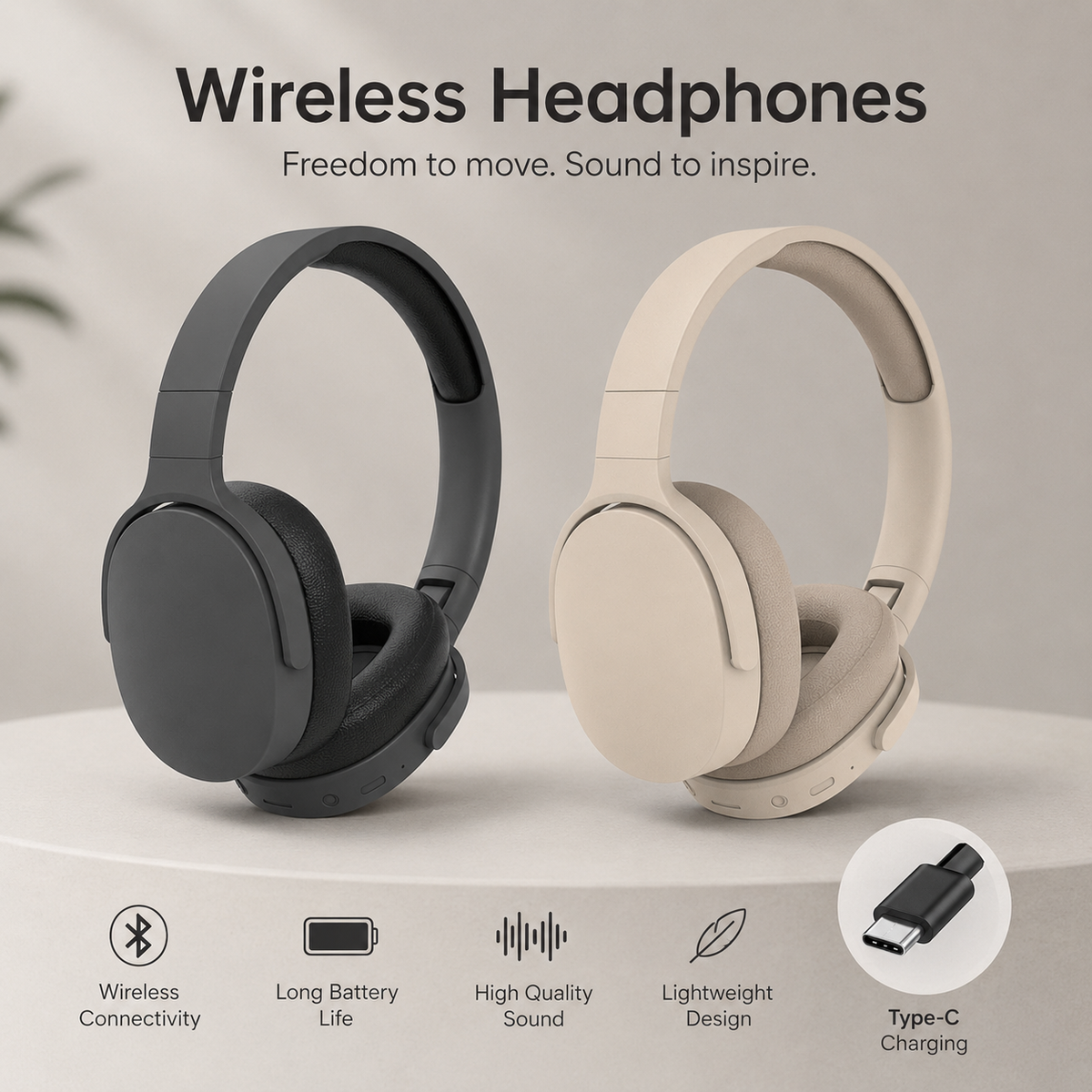 Wireless Over-Ear Headphones