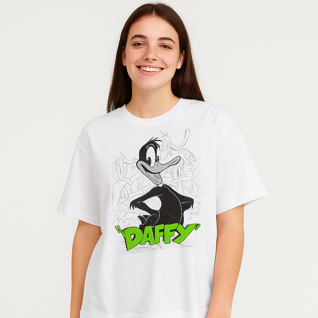 Daffy Tshirt 100%Cotton For Women Size Xs-L