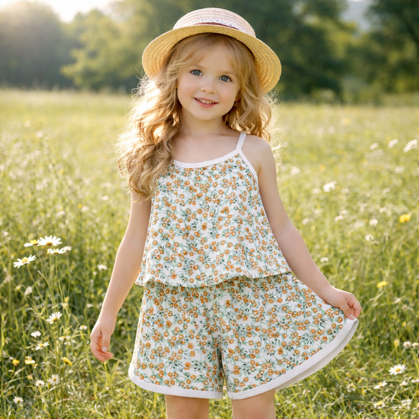Kids’ Cotton Olive Pajama Set | 1–12Y