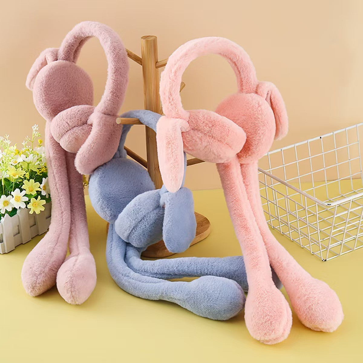 Cute Plush Bunny Ear Muffs