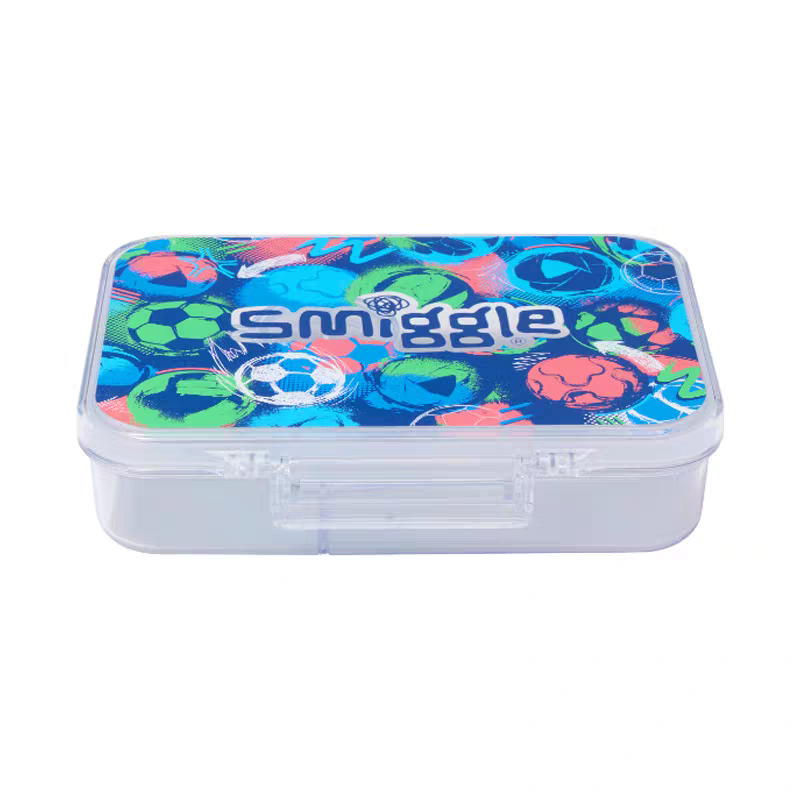 Smiggle Lunch box - Football | 21x17x6cm