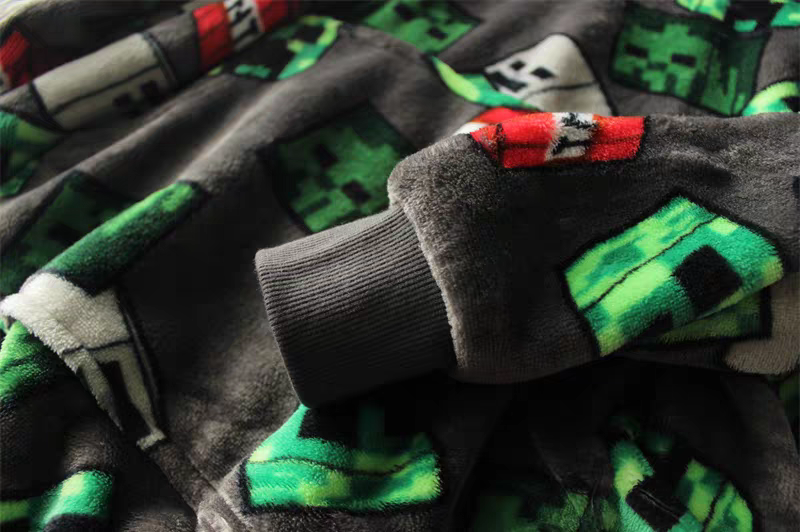 Minecraft Warm Fleece Hoodie Size 6-16Y