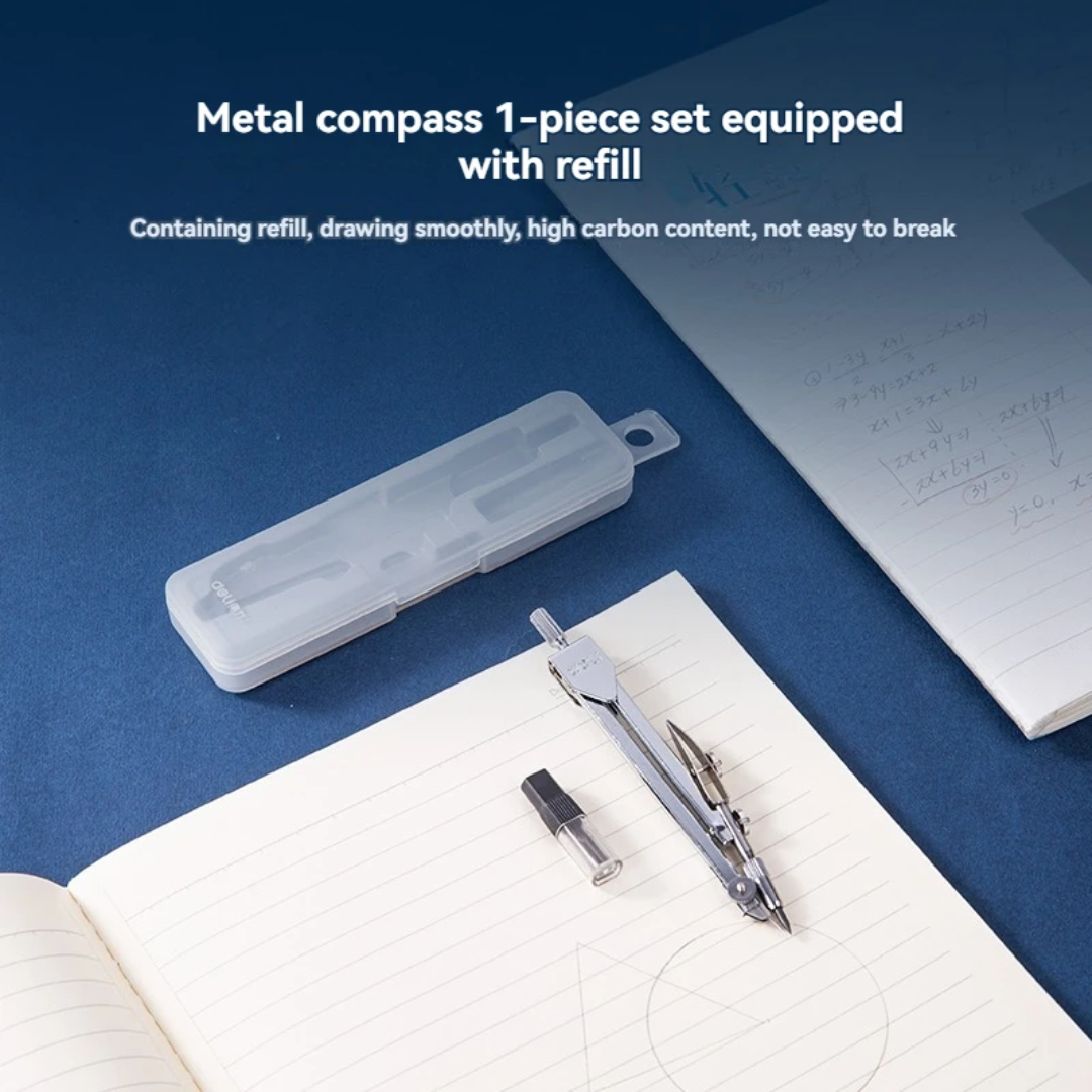 Deli Precision Compass Set for School and Drawing