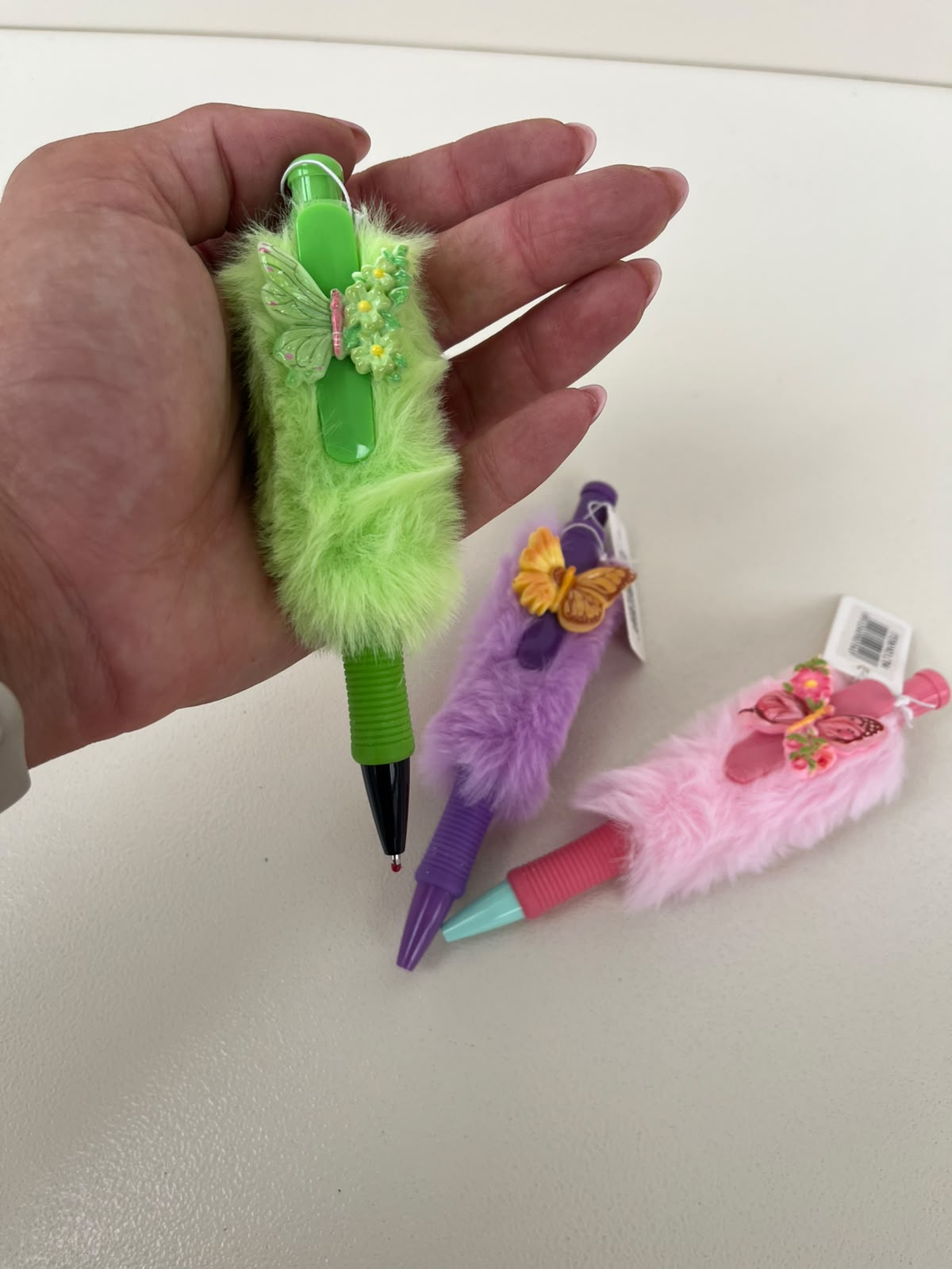 Fluffy Butterfly Pens