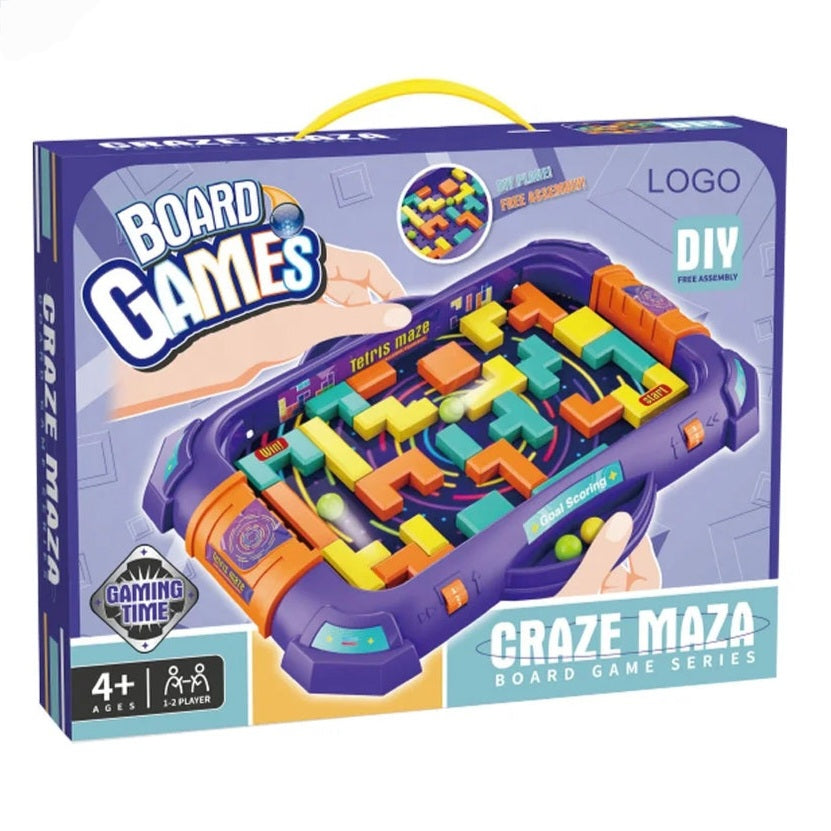 3D Tilt Maze Puzzle Game Board