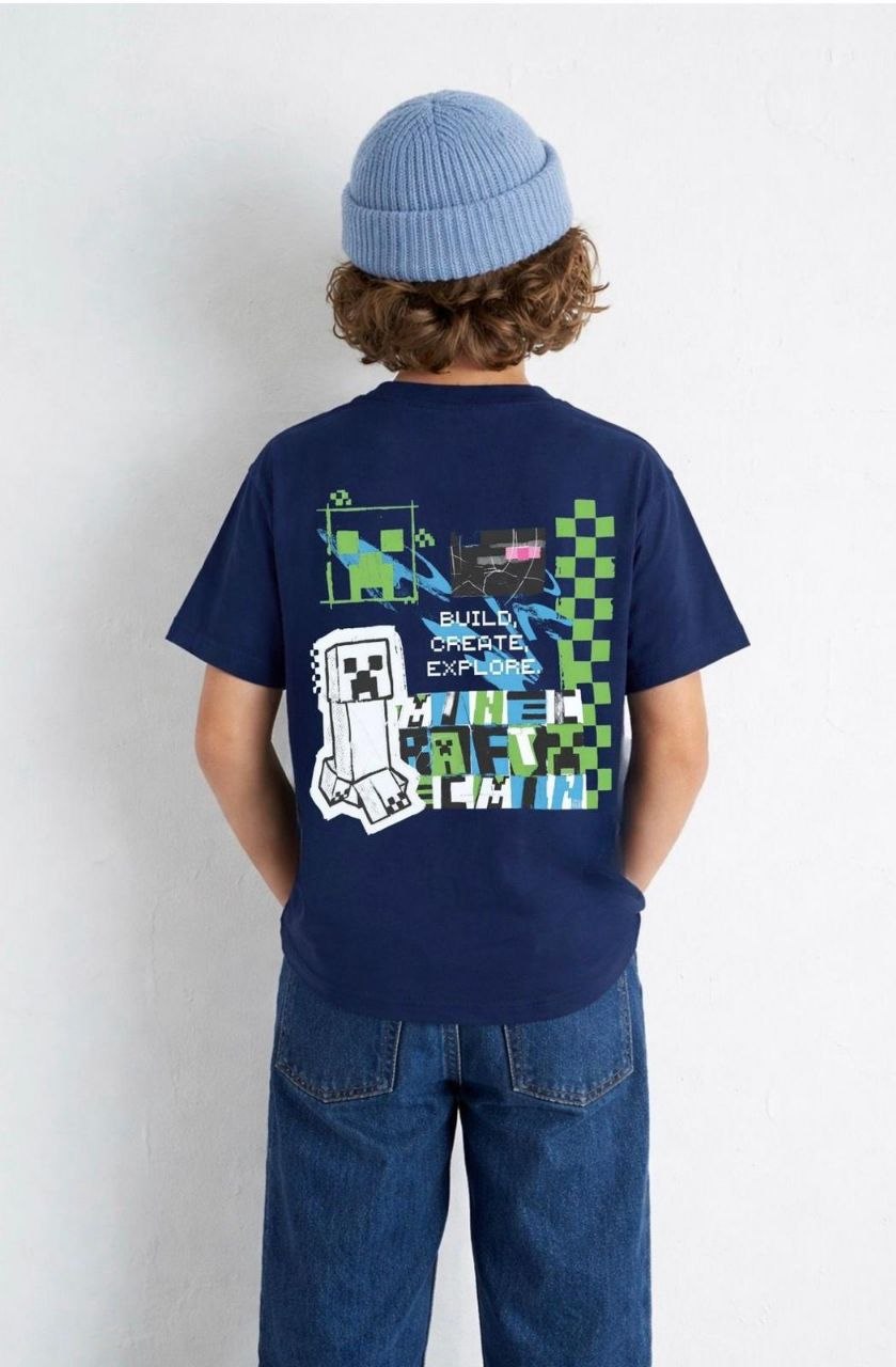 Kids’ Cotton Minecraft T-Shirt | 5–14Y