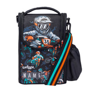 Smiggle Lunch Bag - Motorcycle | Shoulder Straps | 26×18×12cm