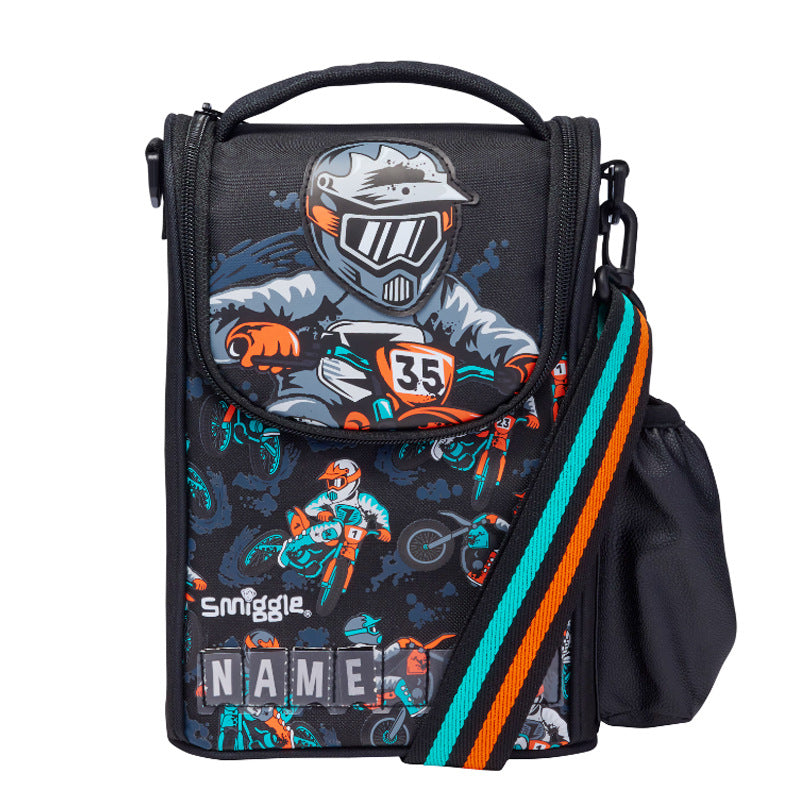 Smiggle Lunch Bag - Motorcycle | Shoulder Straps | 26×18×12cm