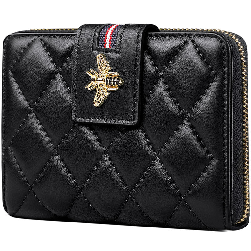 Jouka Joue Real Leather Wallet Black Purse