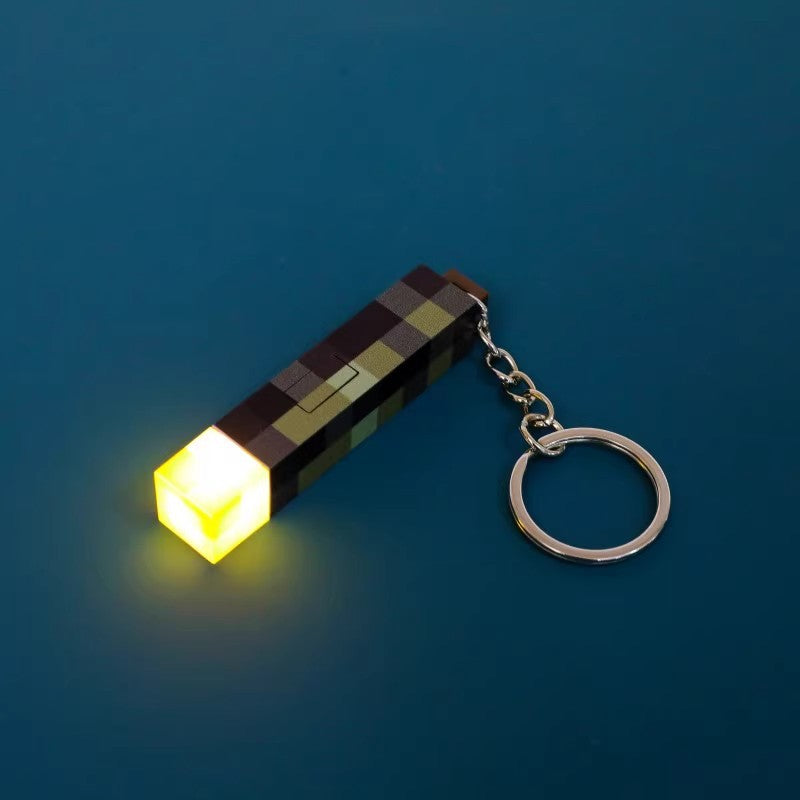 Minecraft Mini Torch LED Keychain Light