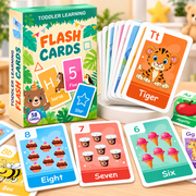 Toddler Learning Flash Cards 58 Double-Sided Cards