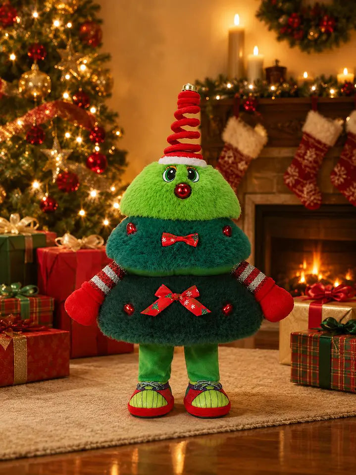Electric Christmas Tree Plush With Light , Movement And Music | 3+