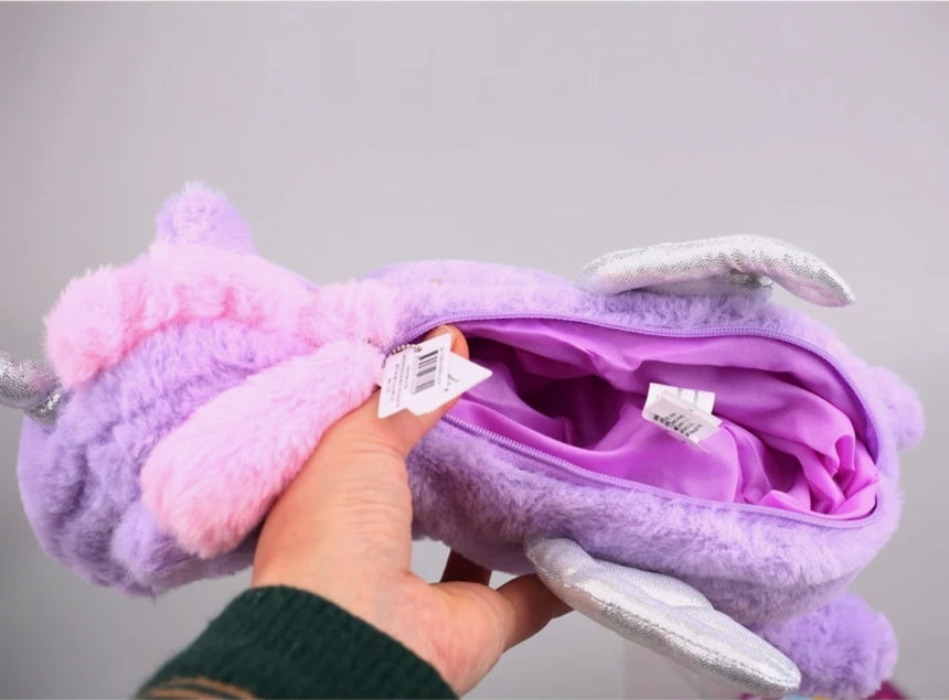 Smiggle Plush Pencil Case Purple Unicorn