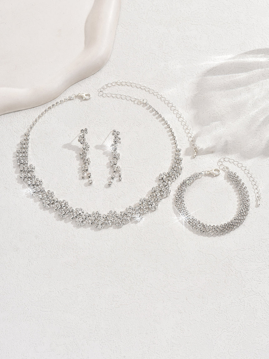 Silver Accessories Classy Wedding Set 3 Pcs