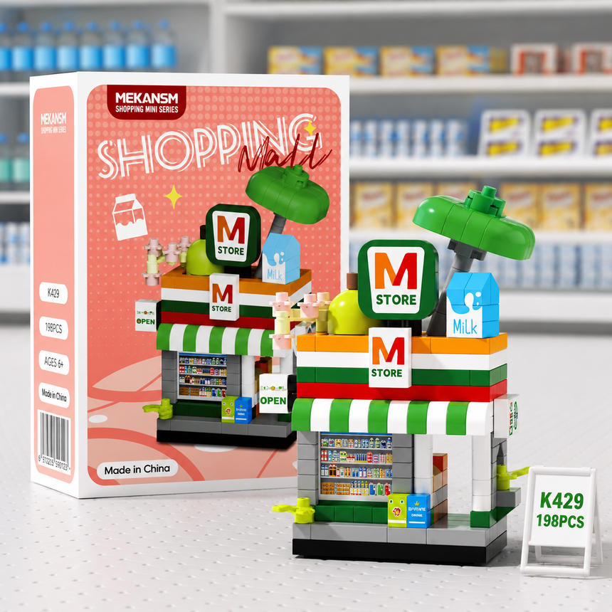 Mini Dream Store Building Blocks Set Collection - 8+