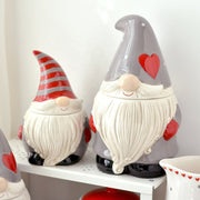 Christmas Gnome Ceramic Jars
