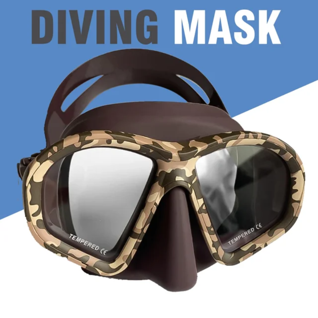 Tempered Glass Diving Mask