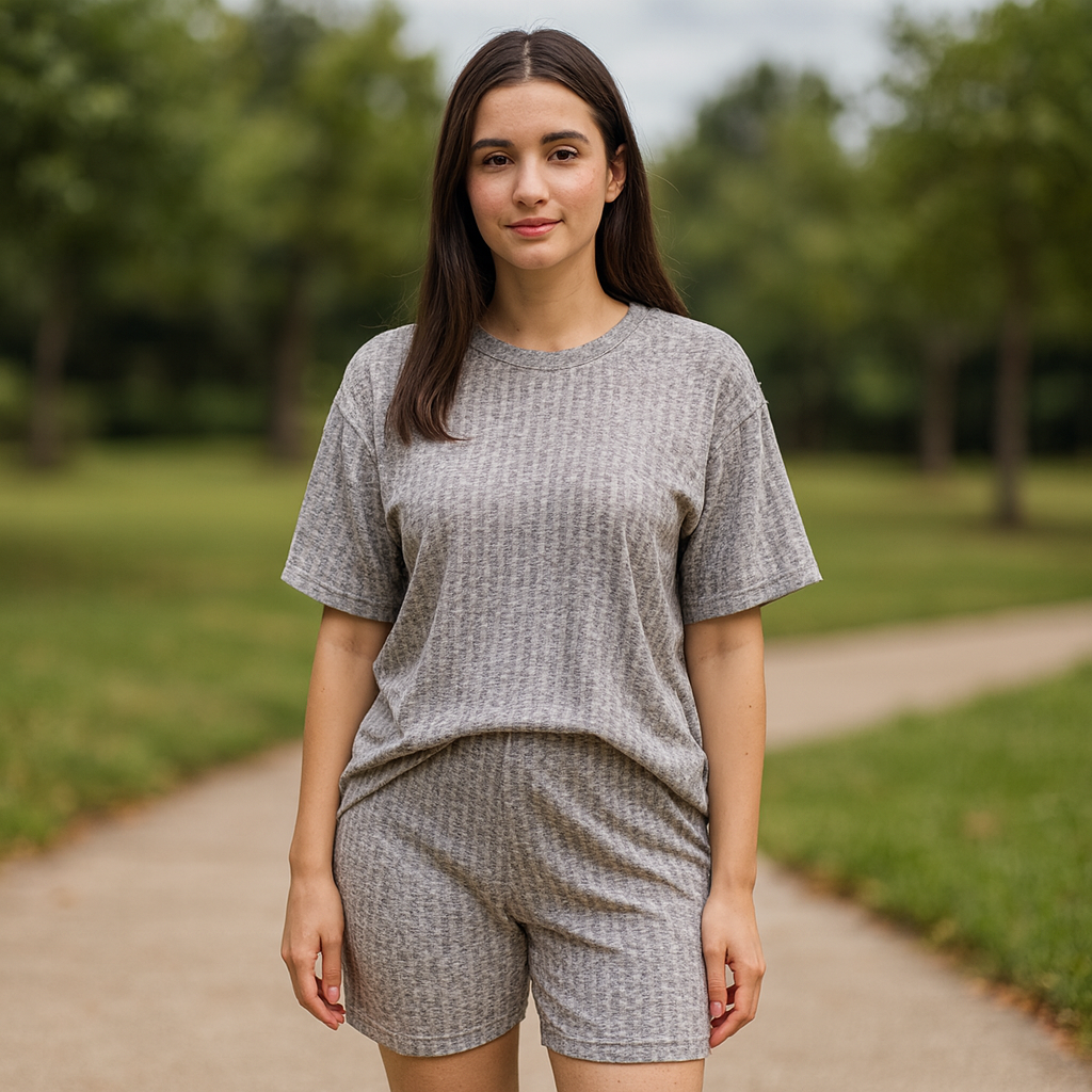 Shein Pijama Set T-Shirt And Short Size XS