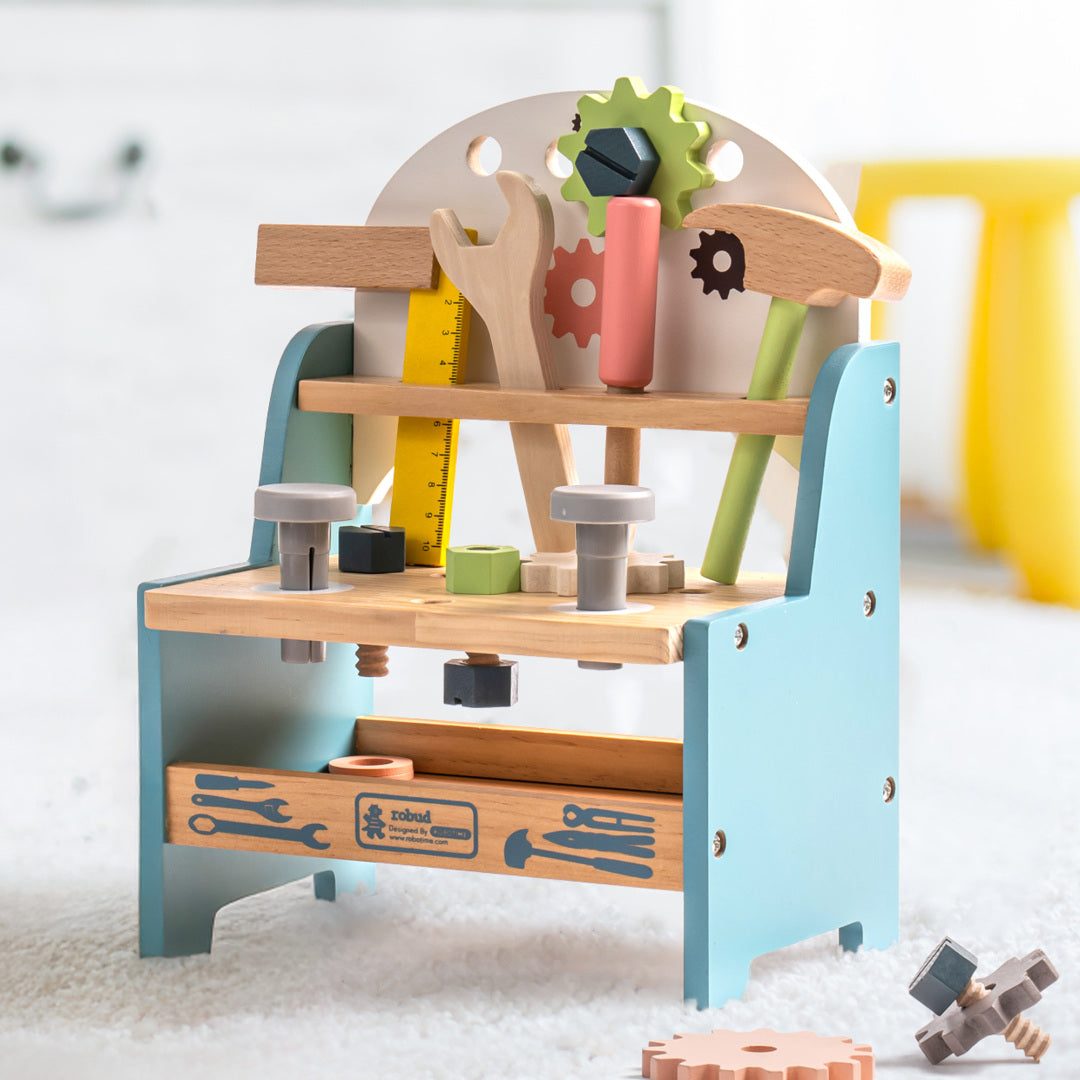 Wooden Montessori Mini Tool Bench | 3+