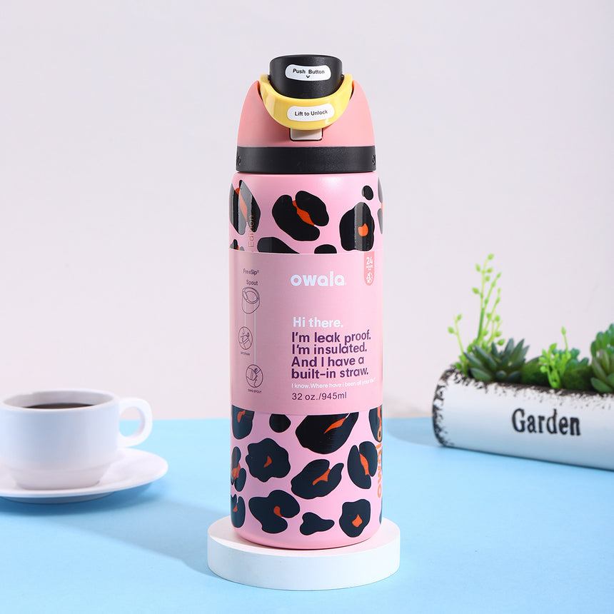Owala Stainless Steel FreeSip Water Bottle Jungle Stroll