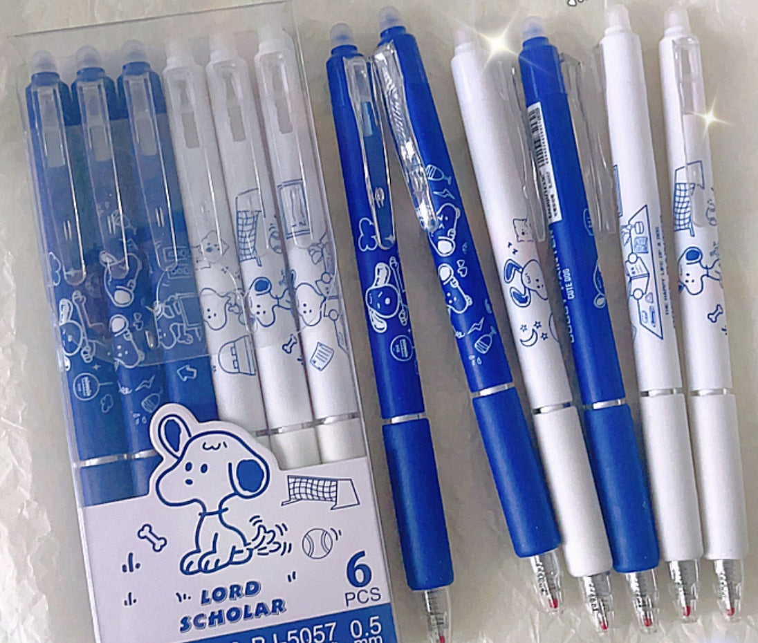 Jouka Joue Erasable Gel Pen Pack of 6
