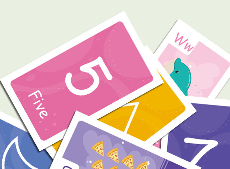 Toddler Learning Flash Cards 58 Double-Sided Cards