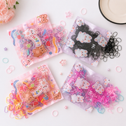 Kids Mini Hair Elastic Bands Set - 4 Color Packs - 200 Pcs