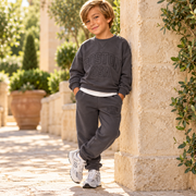 Boys Grey Boston 2-Piece Outfit 5-6y